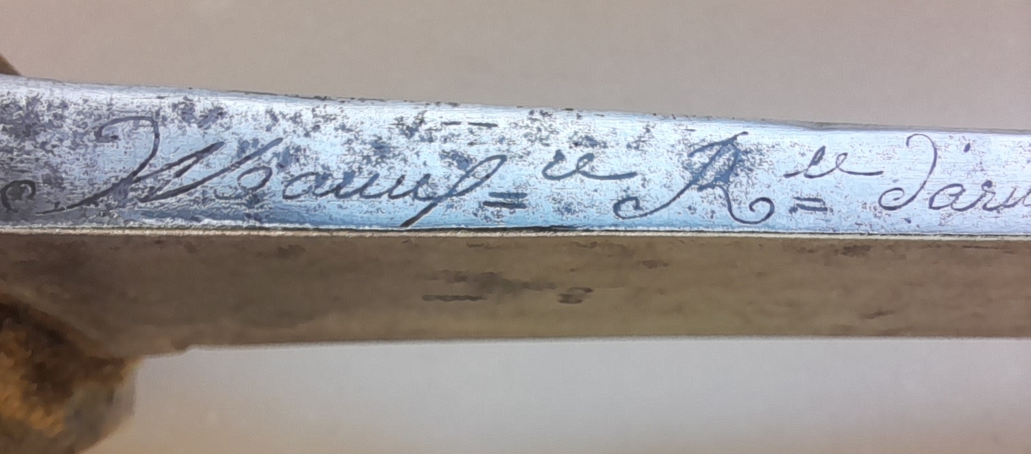 Un sabre briquet de Châtellerault en 1822 7jvm