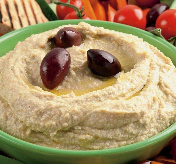 Houmous à l'ail rôti Rkmr