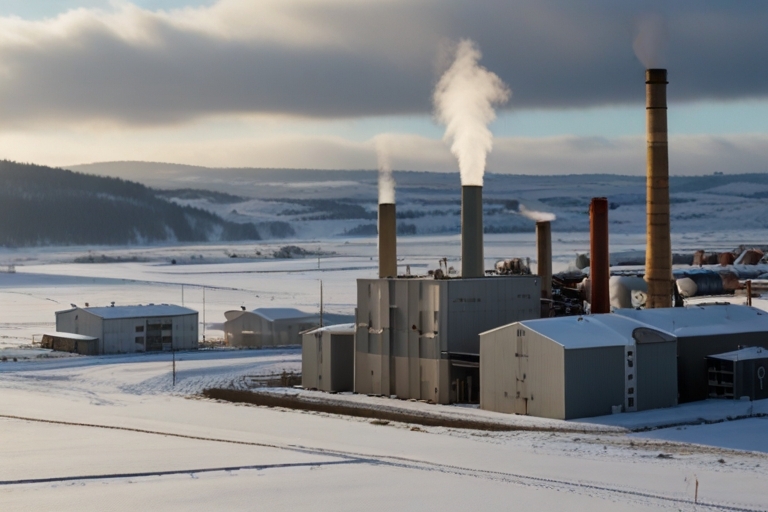 usine géothermique et ses logements de fonction