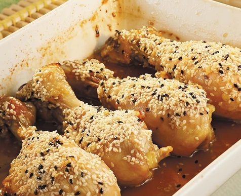 Pilons de poulet, sauce aigre-douce M0ir