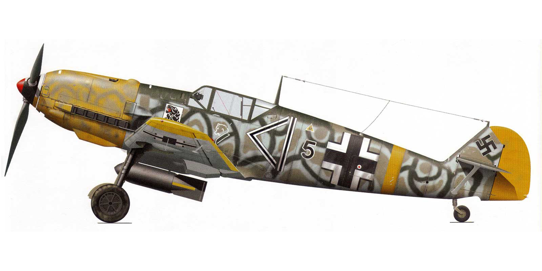 [TRUMPETER] 1/32 - Messerschmitt Bf 109 E-4   -  Stab II./JG54  (bf109) X48v