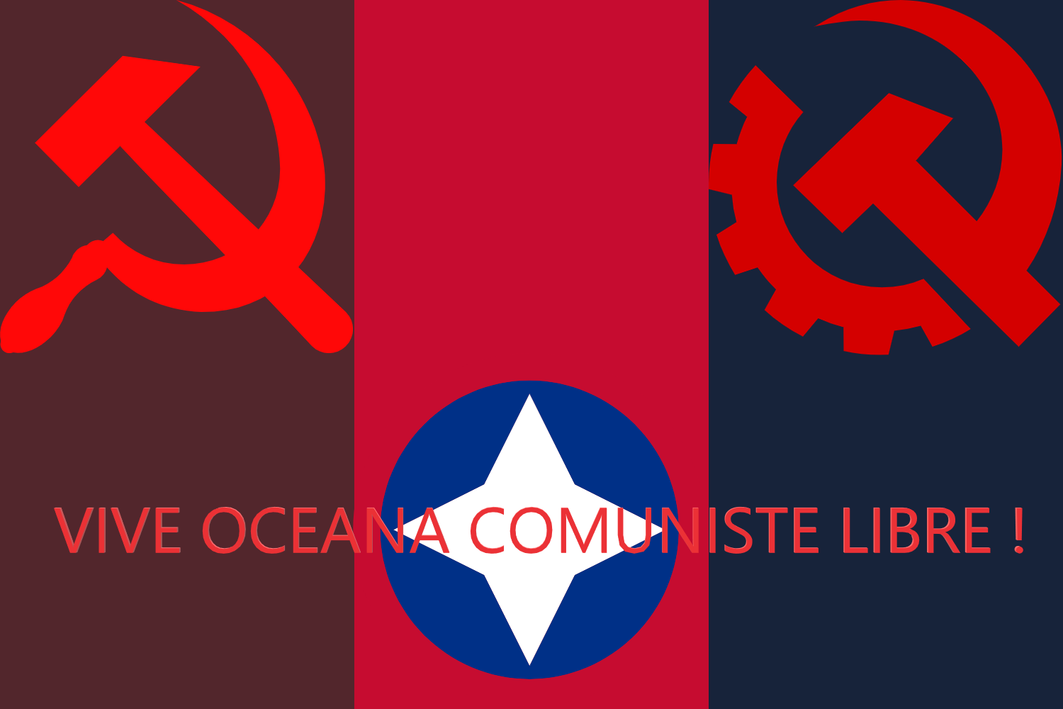 Drapeau des Forces Communistes Libres d'Océana