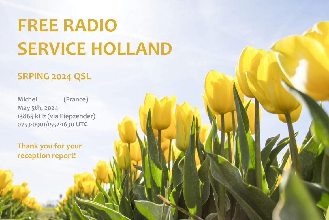 eQSL du Free Radio Service Holland Sgm1