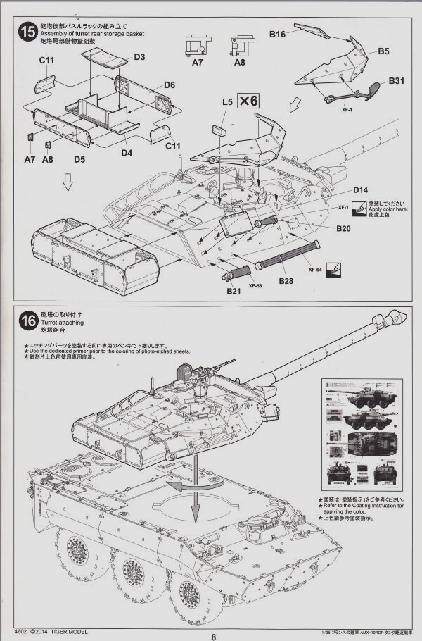 AMX 10 RCR - 1/35 - TIGER MODEL Tceb