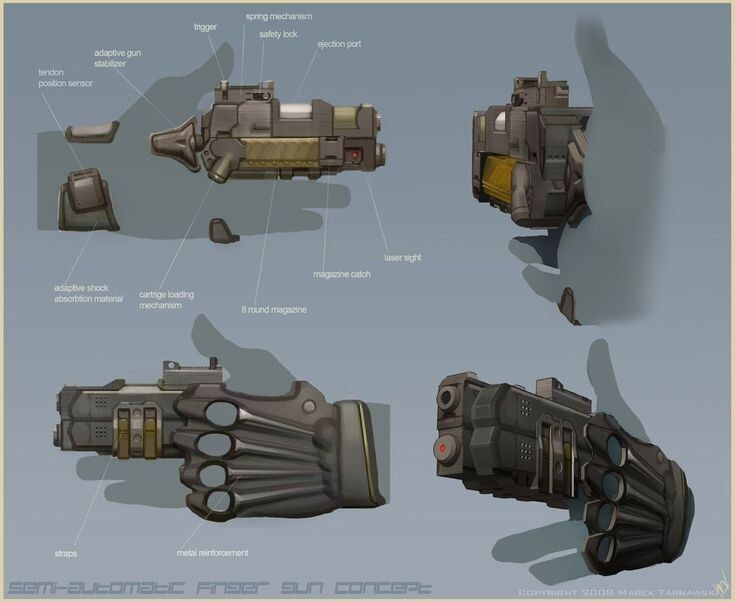 Pistol Gloves Wqfq