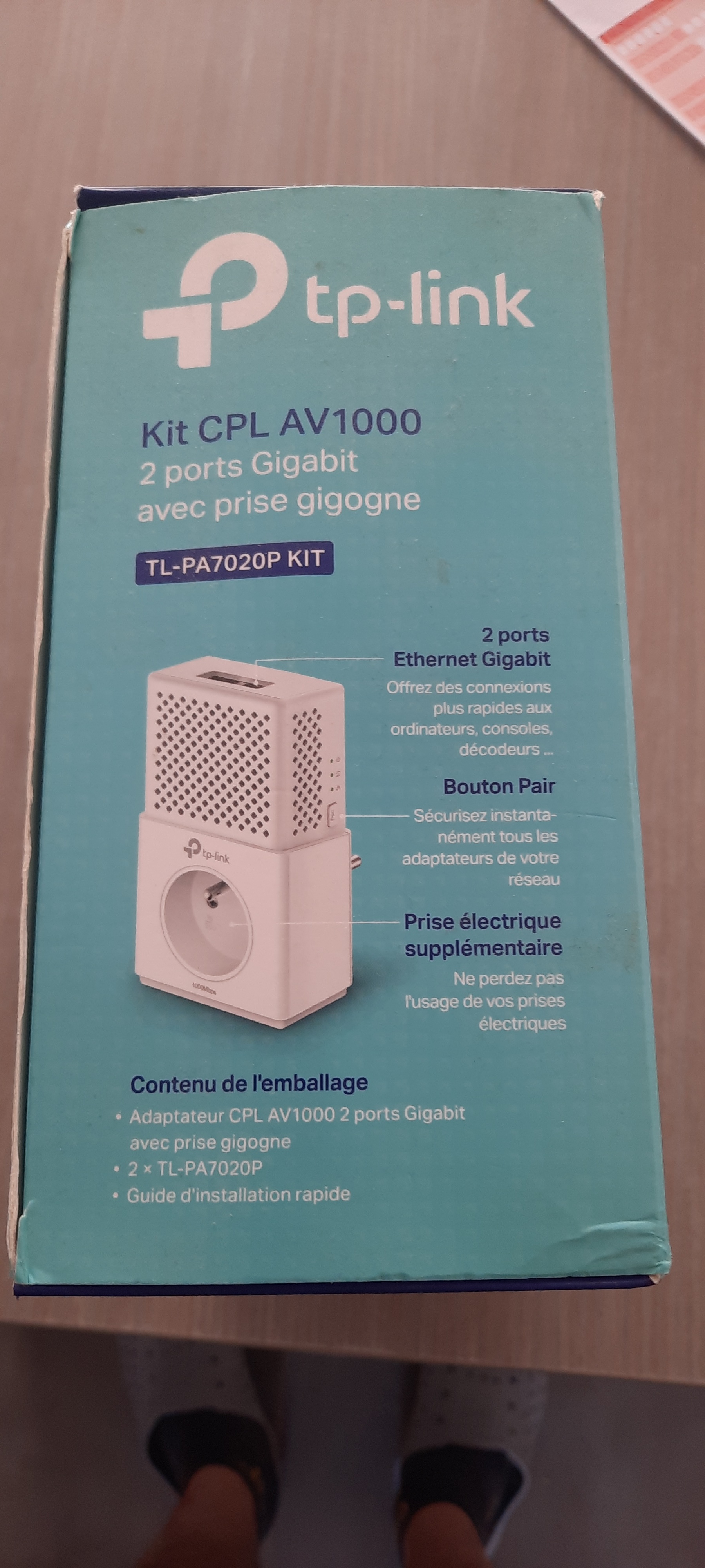 (vds) prise cpl 1000mb/s tp-link 53ho