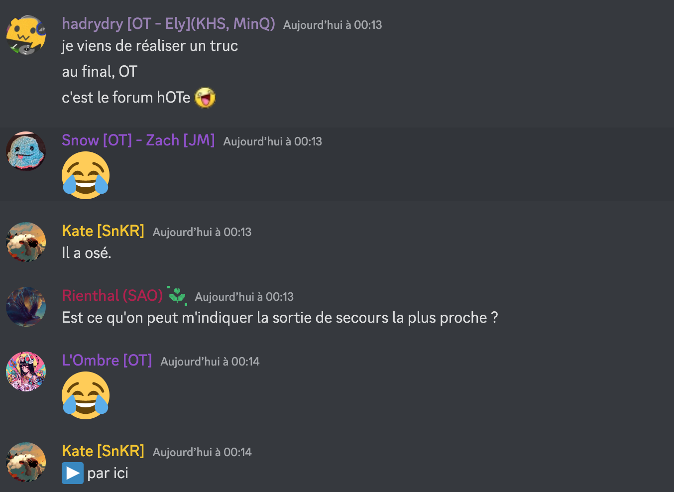 Les perles de Discord B9v5