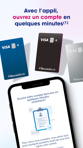 Open a bank account in France online with Boursorama Banque 