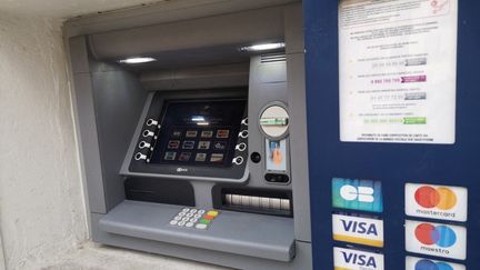 ATM machine in France for cash withdrawals 