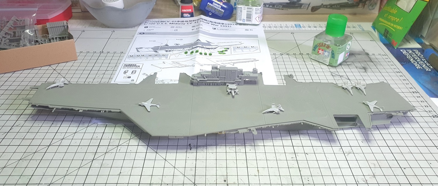 Porte-avions USS Midway CV-41 - Guerre du Golfe 1991 [Orange Hobby 1/700°] de Super-crouz L6gv