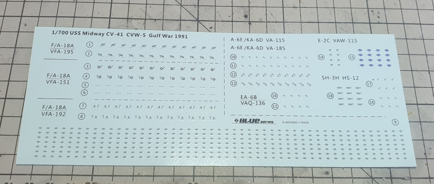 Porte-avions USS Midway CV-41 - Guerre du Golfe 1991 [Orange Hobby 1/700°] de Super-crouz Zqjn