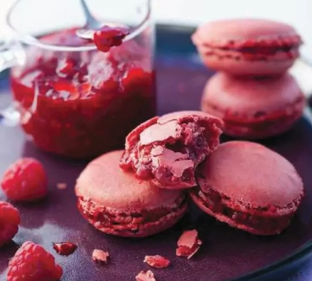 Macarons rose/framboises 9lqf