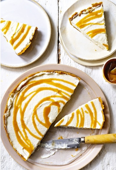 Tarte ricotta/caramel Yh3l