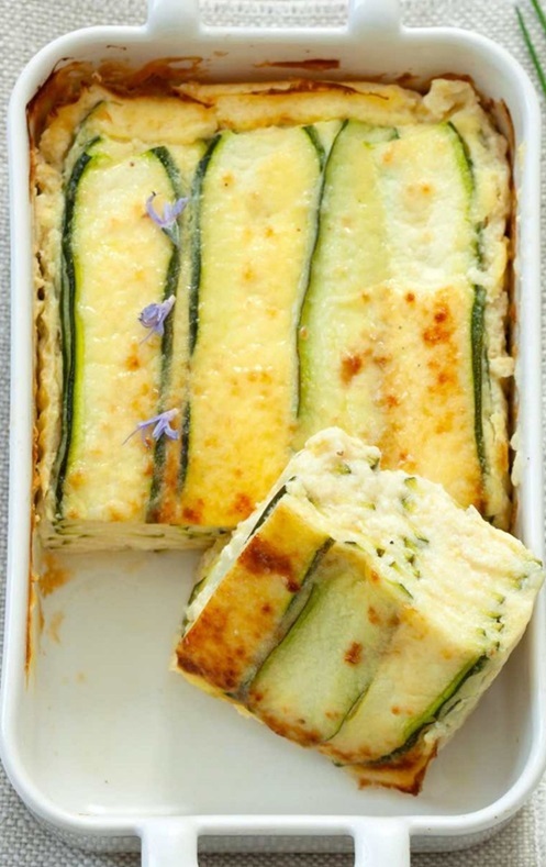 Lasagnes courgettes/parmesan Dk3u