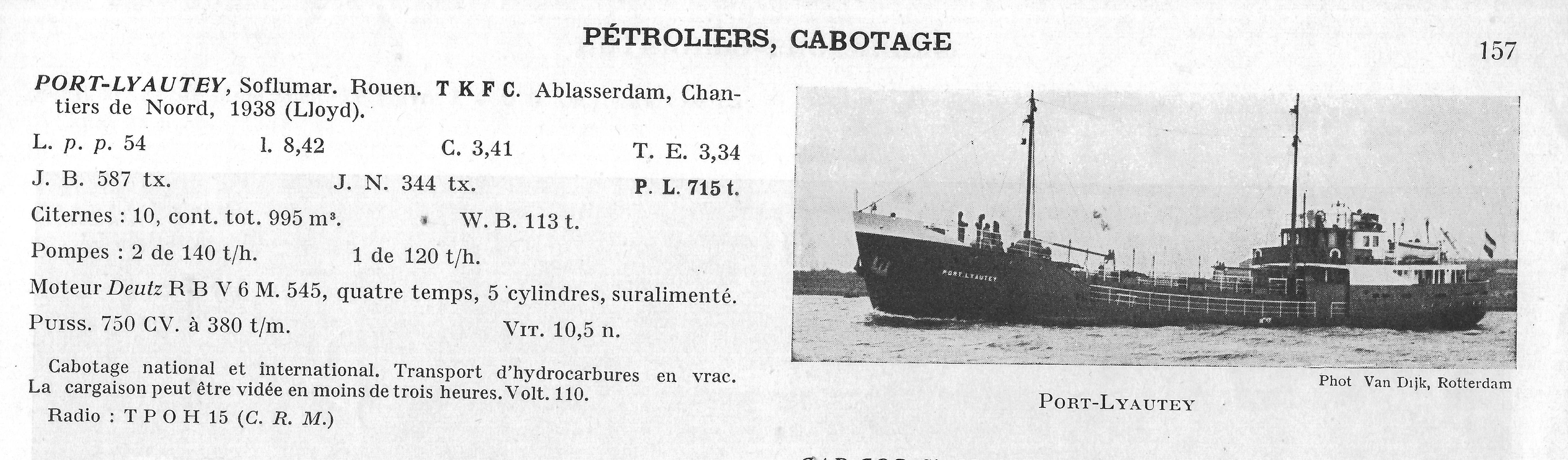 Pétrolier Port Lyautey [restauration 1/50°] de capdoc - Page 2 F371