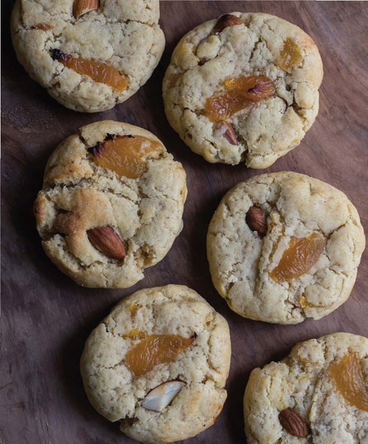 Cookies abricots secs/amandes/fleur d'oranger Bbdj