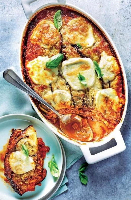 Aubergines à la parmigiana Q40r