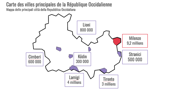 Cartes avec des villes