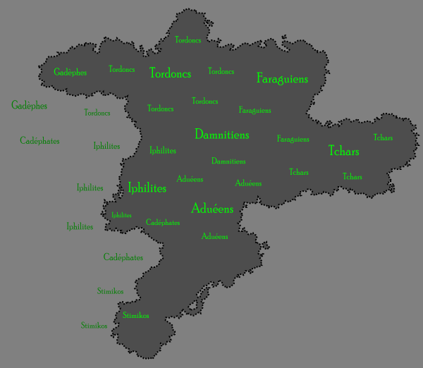 Carte des peuples celtes de Tcharnovie