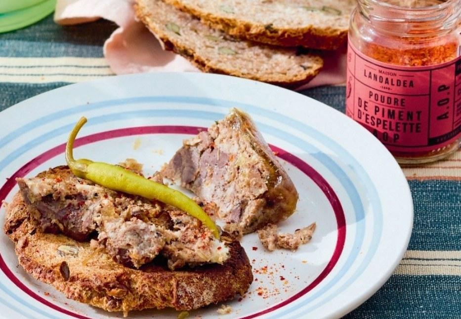 Pâté de campagne au piment d’Espelette 6dhs