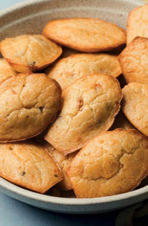 Madeleines roquefort/tomates séchées E90u