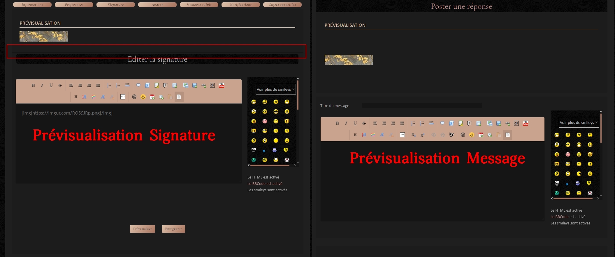 Pas de visualisation par défaut de la signature Kukj