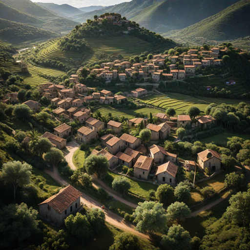 Village typique des plaines à l'ouest de l'Occidalie