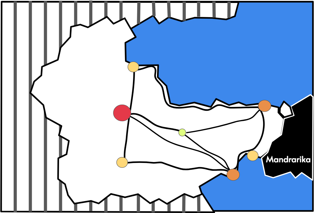 Cartes avec de réseaux routiers et autoroutiers