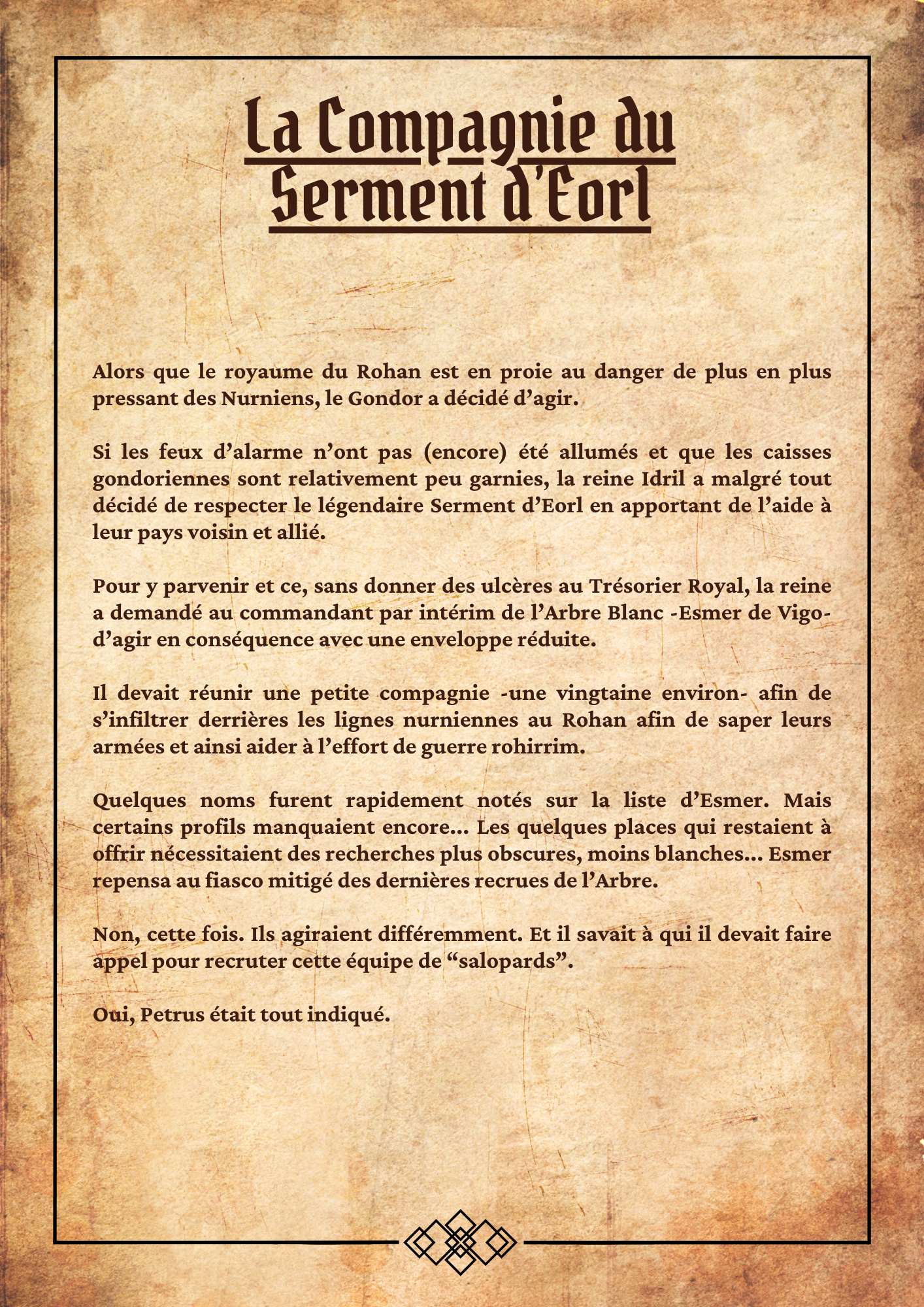 [Evènement RP] Compagnie du Serment d'Eorl - Les recrues V5dq