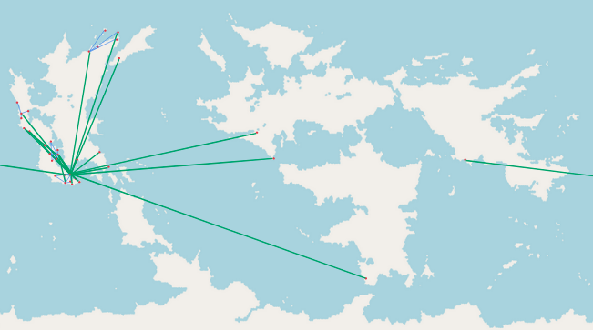 Vols d'<i>Occidalian Airlines</i>