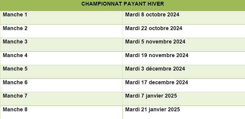 Programme sportif 2024-2025 1bvg