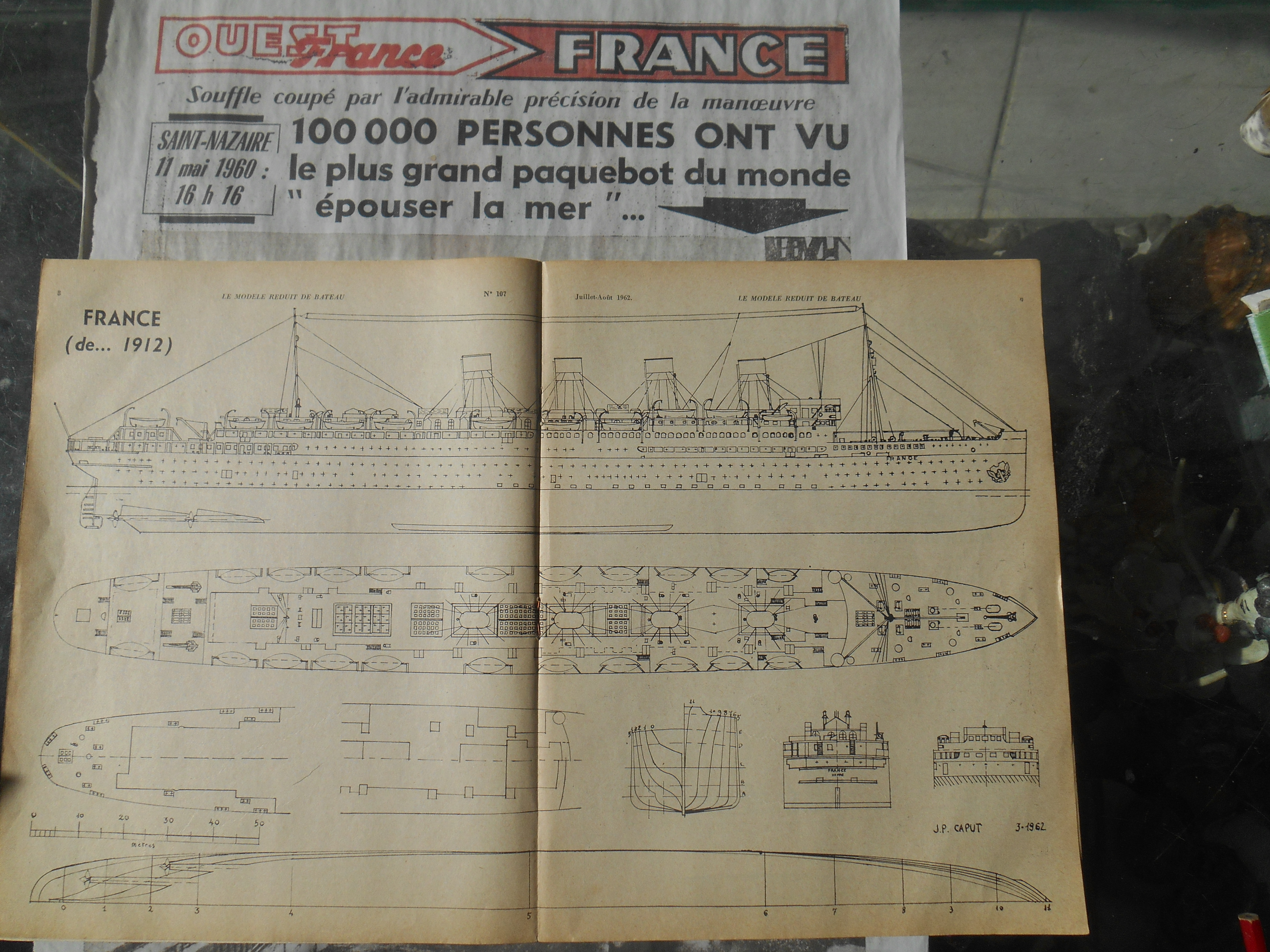 Paquebot France - 1912 [scratch PVC RC navigant 1/100°] de PATLEFRANCE 3qn2