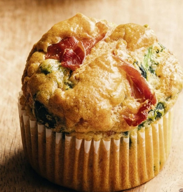 Muffins jambon/épinards Klza