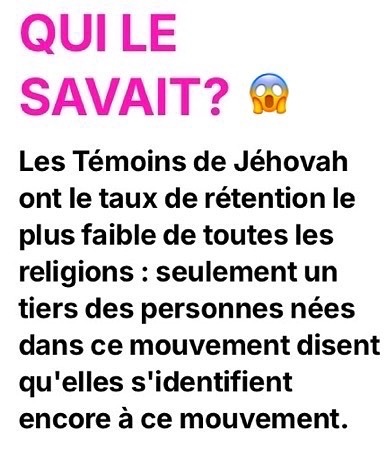 témoins - Les étranges croyances des Témoins de Jéhovah  Qpdt