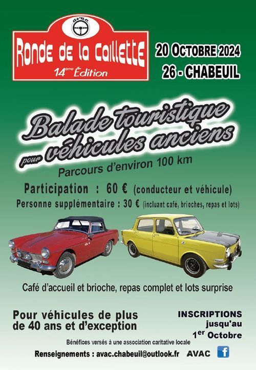 [26] 20/10/2024 - 14ème Ronde de la Caillette - Chabeuil 999h