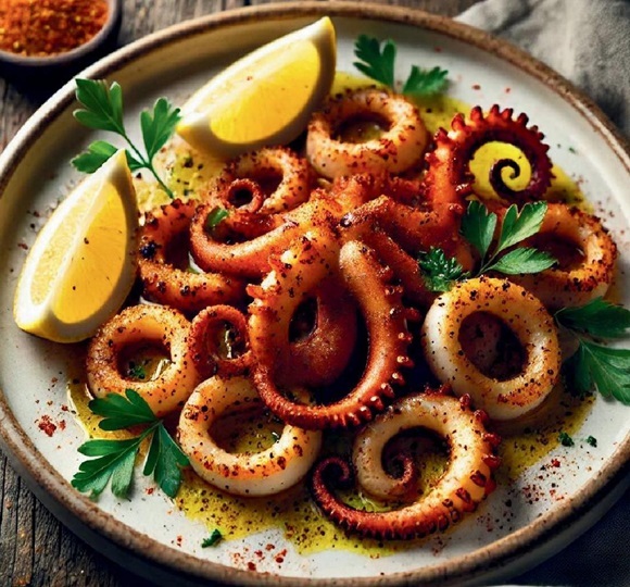 Calamars grillés au paprika et citron Ga2j