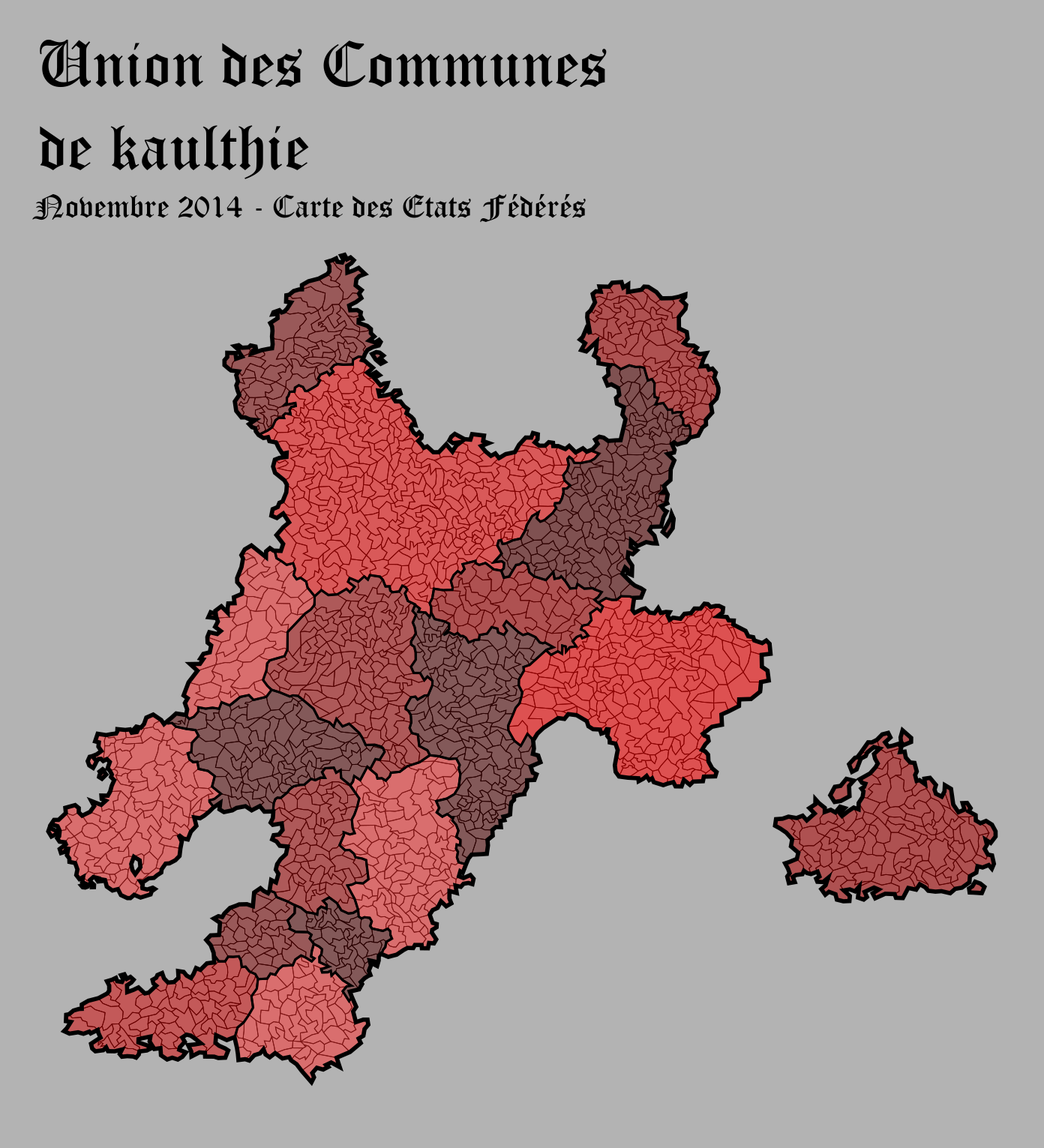 carte des fédérations