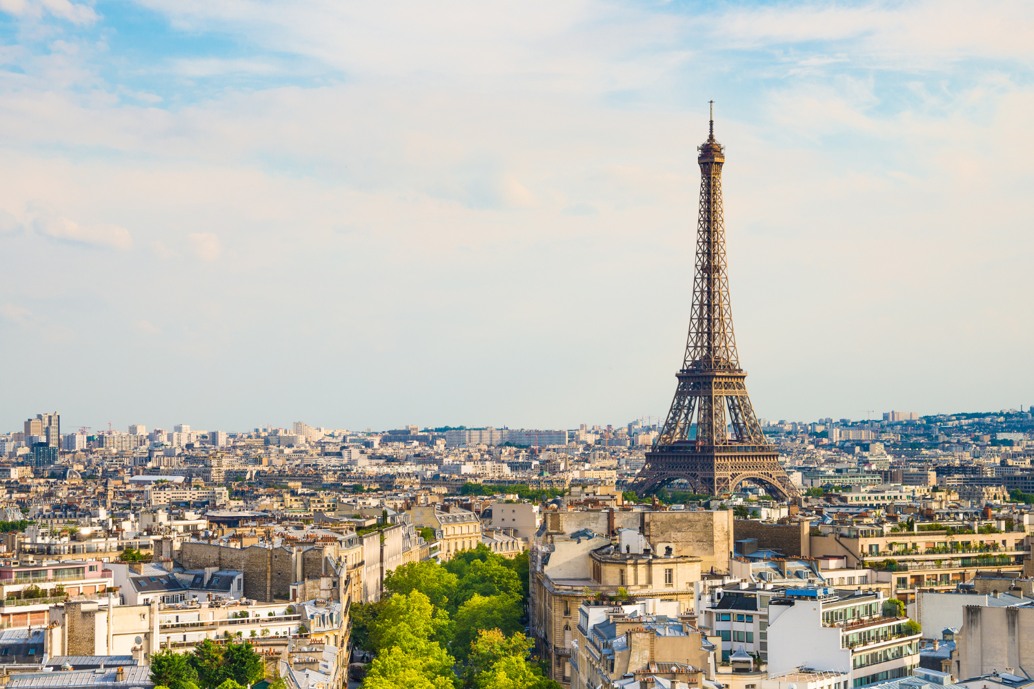 View of Paris from the 16th district