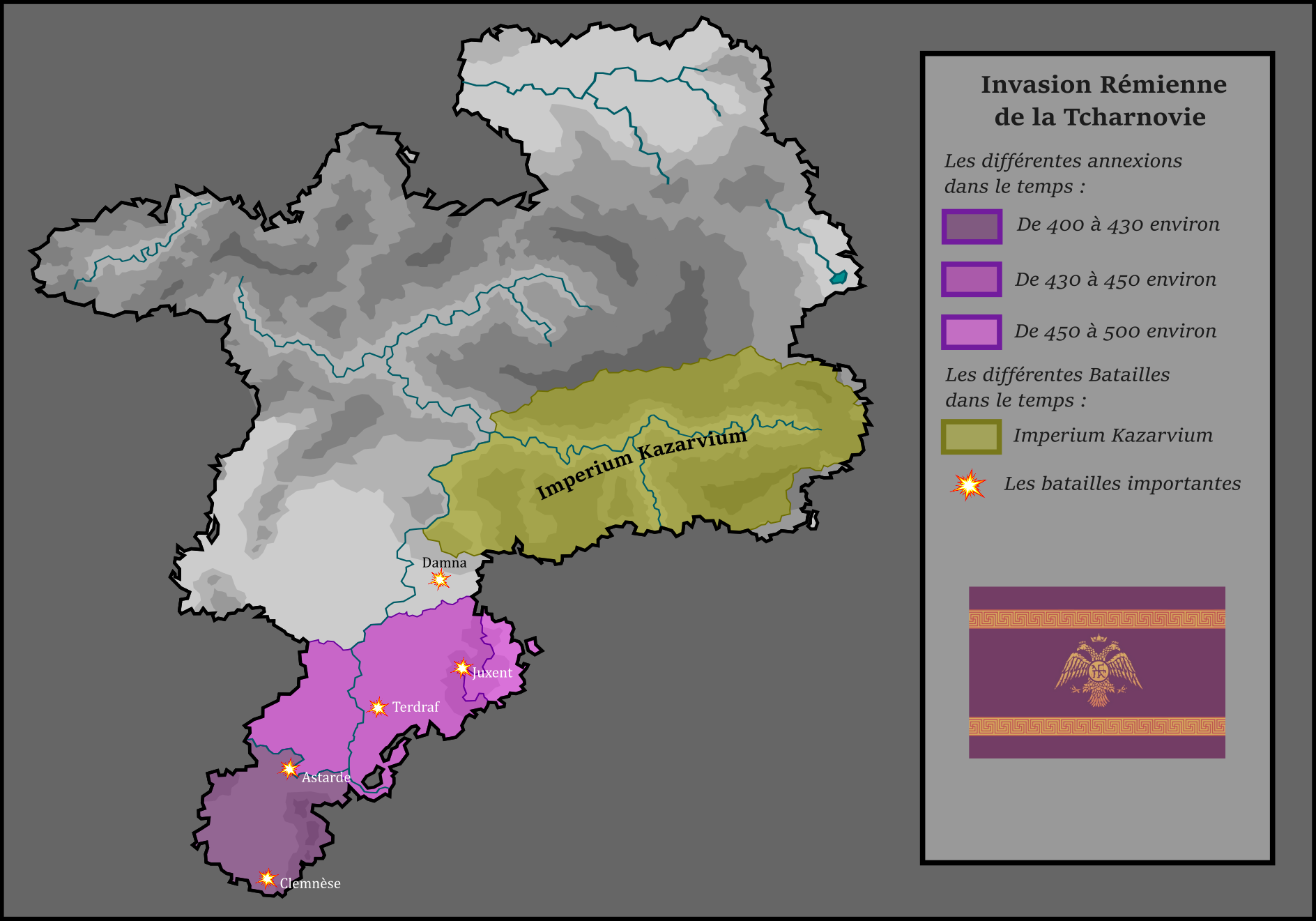 Carte des Invasions Rémiennes