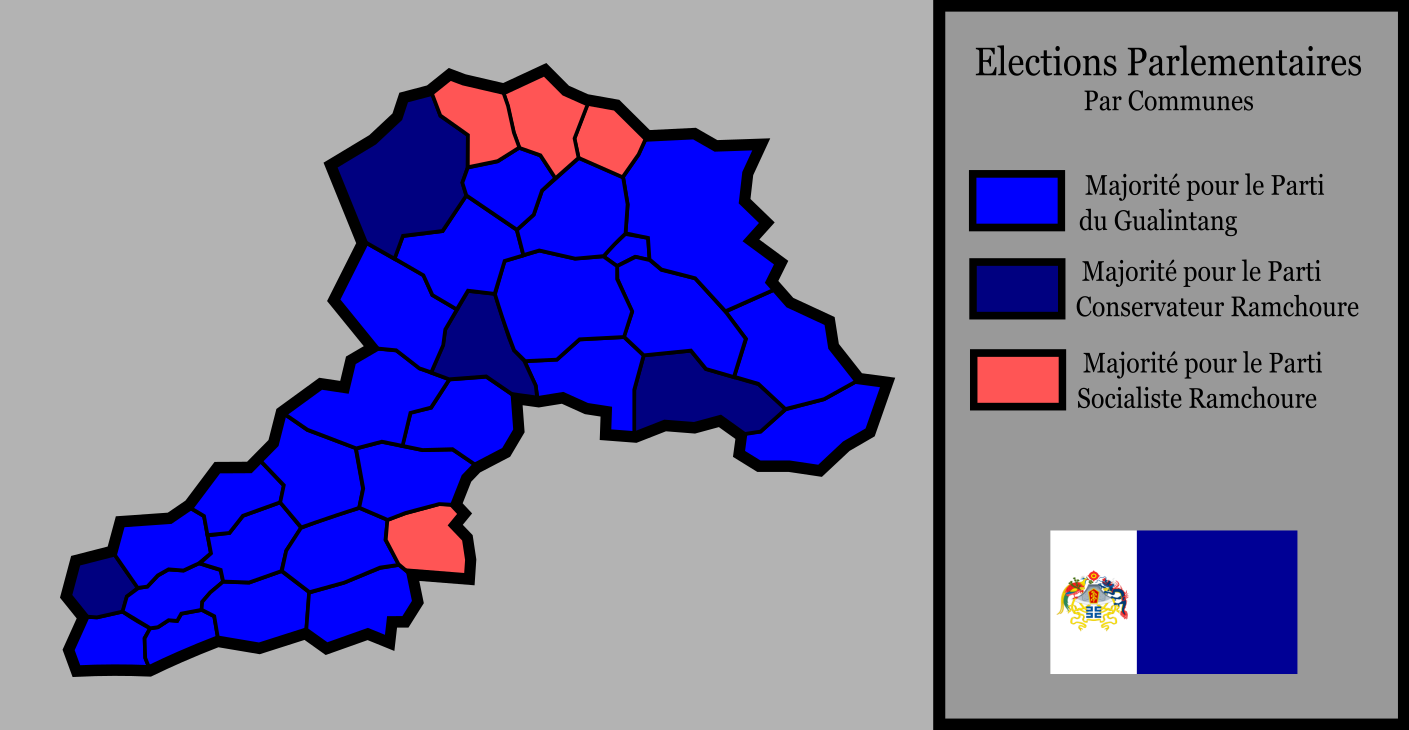 Carte des Résultats des Elections Parlementaires