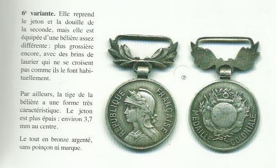 Medaille militaire Coloniale Française 8934