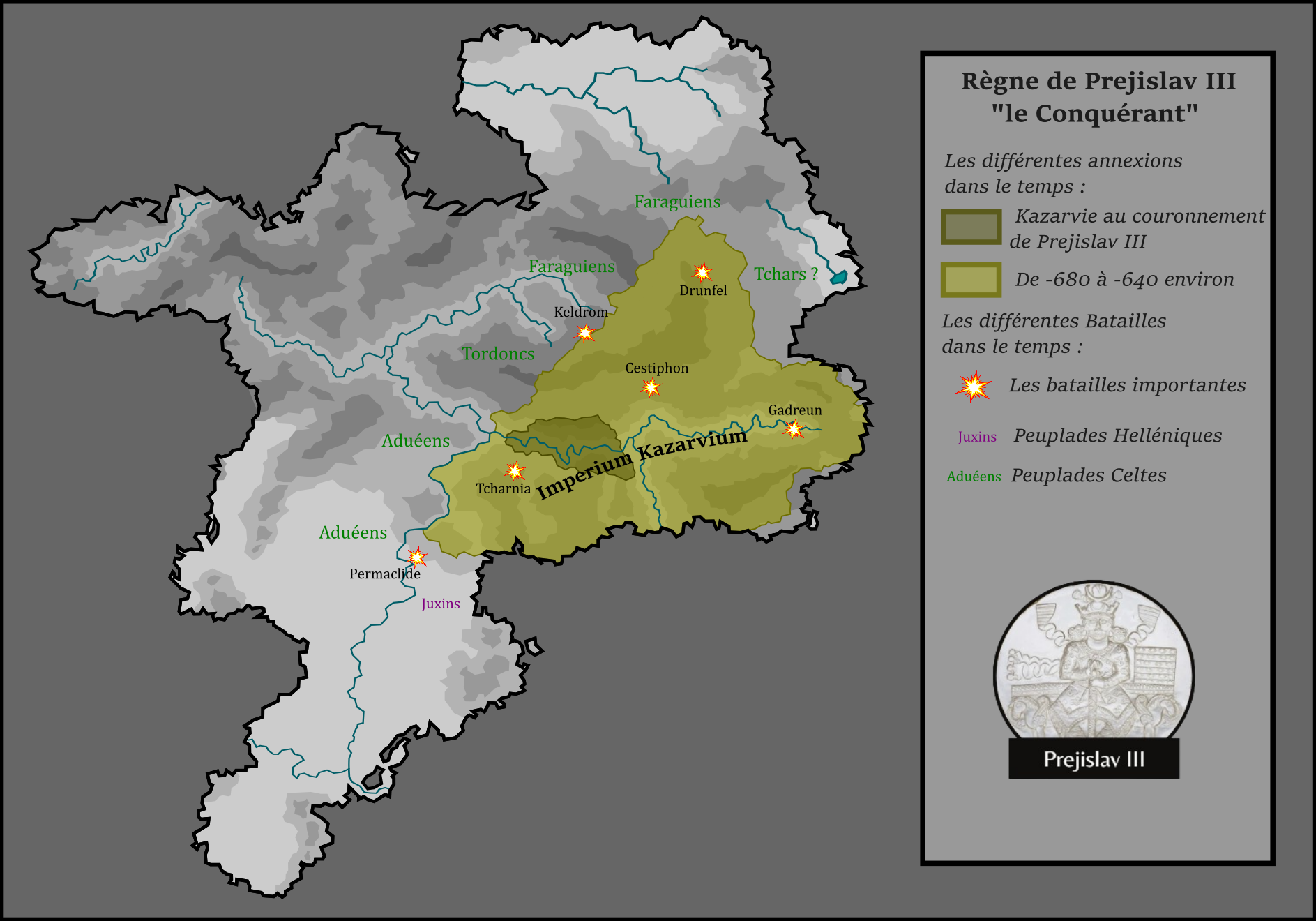 Carte des conquêtes de Prejislav III