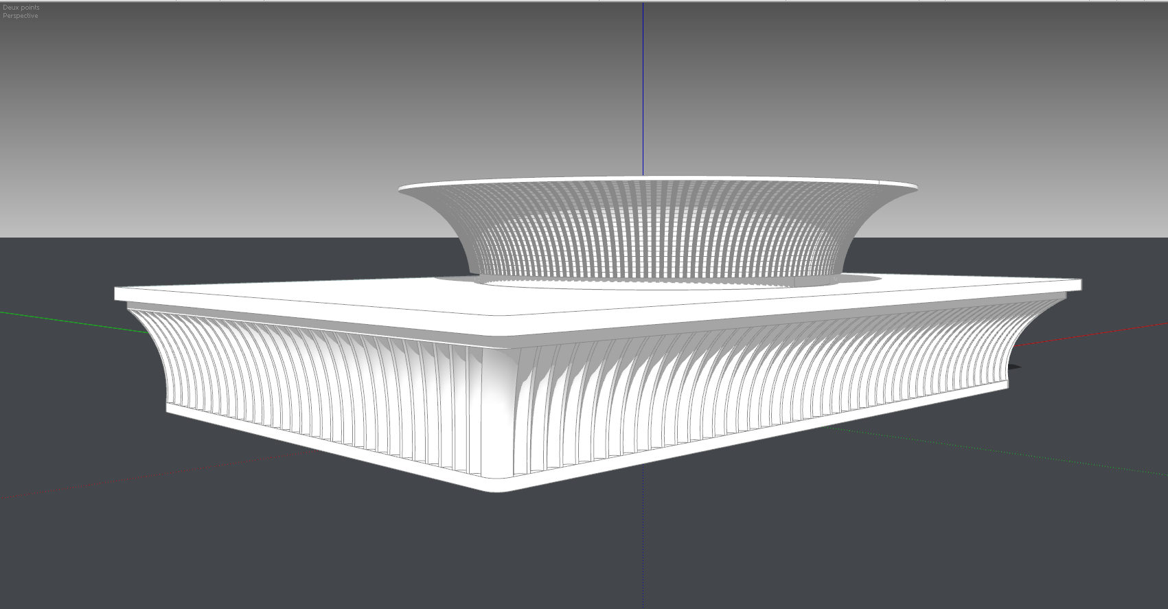  [ SKETCHUP généralité ] Tête de pilastre Zhnj