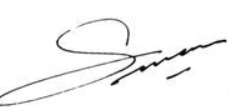 Signature du Président