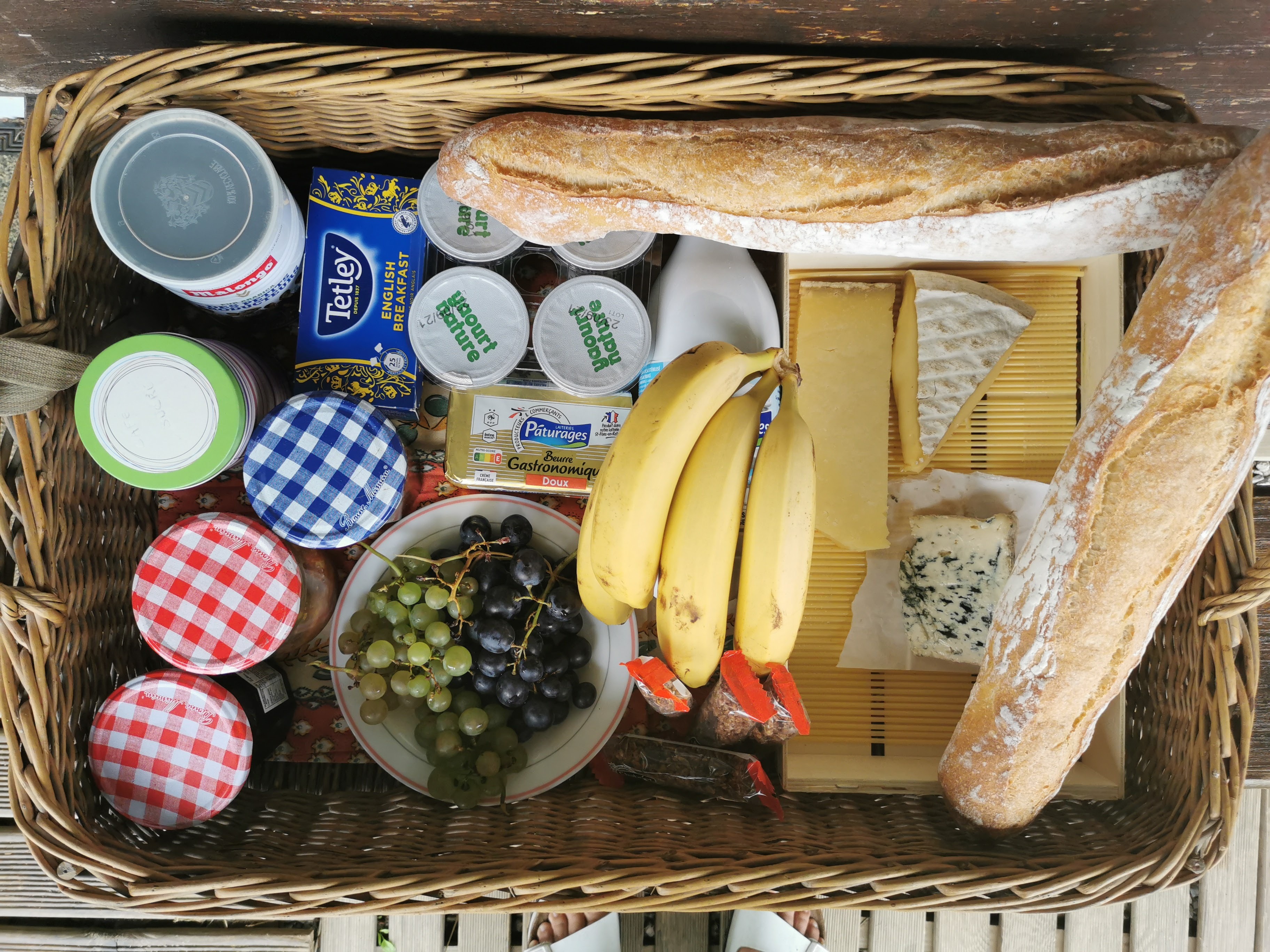 Photo du panier petit déjeuner