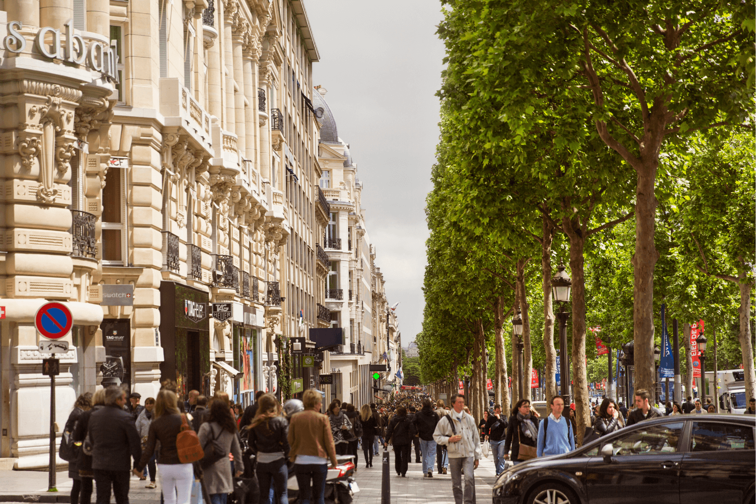 Avenue des Champs-Élysées, the iconic Parisian boulevard, renowned for its luxury boutiques, world-class shopping, fine dining, and landmarks like the Arc de Triomphe, offering a quintessential cultural and lifestyle experience in Paris.