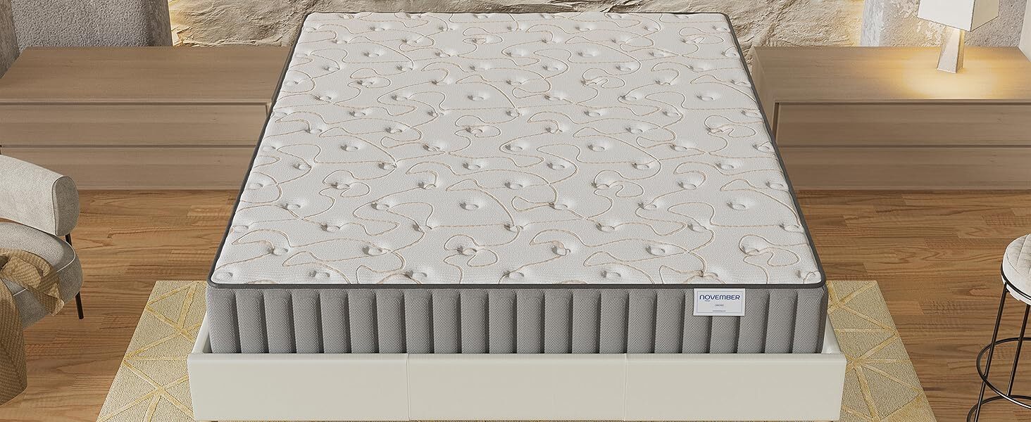 Ensemble Lit + Matelas Orionis Mémoire De Forme 16 Cm + Tête De Lit LED - 160x200 Cm - Noir - November Sleep