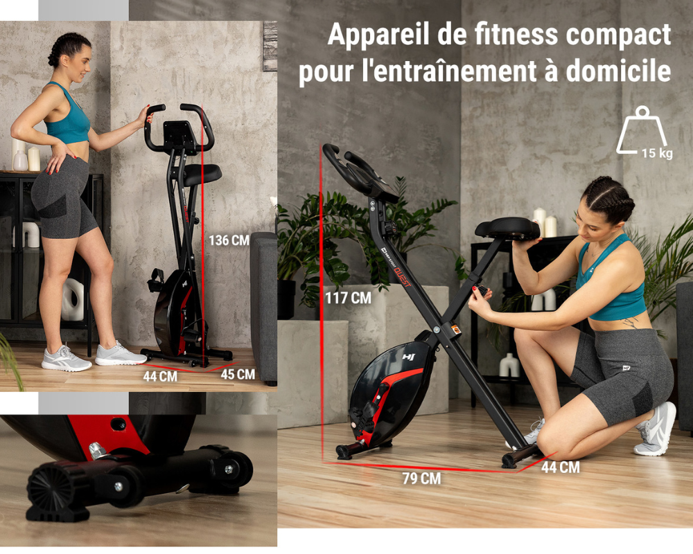 Vélo d'appartement Hop-Sport Vélo d'appartement HS-3020X Quest