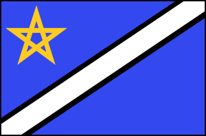 Drapeau de la Dictature des Blancs - Etat Gedemascarien