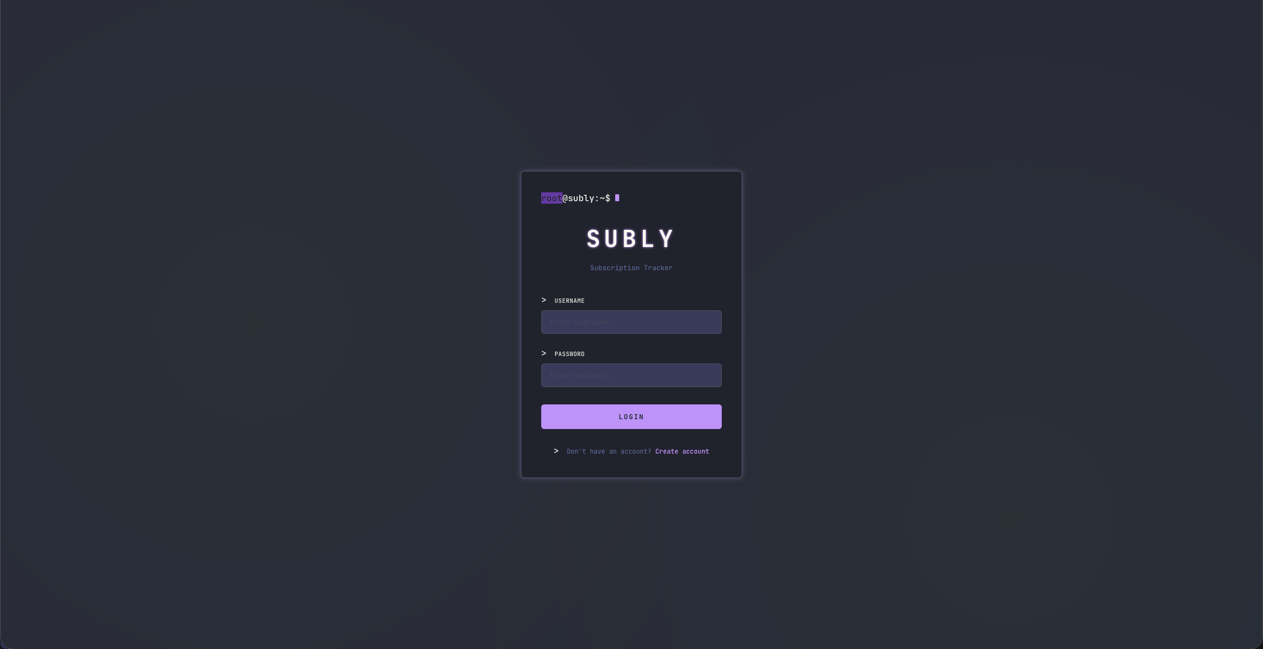 Login Page